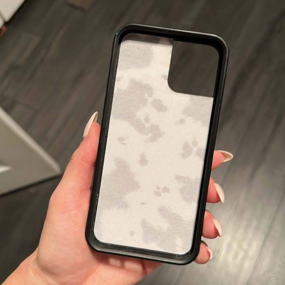 iPhone 12 Wildflower Cow Print Phone Case - Picture 2 of 3